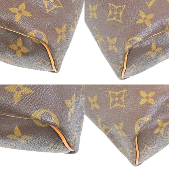 LOUIS VUITTON Mini Speedy 2Way Hand Bag Monogram Leather Brown - Picture 7 of 14